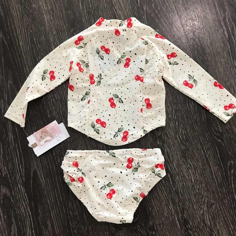New! Jessica Simpson Two Piece Cherry Swimsuit